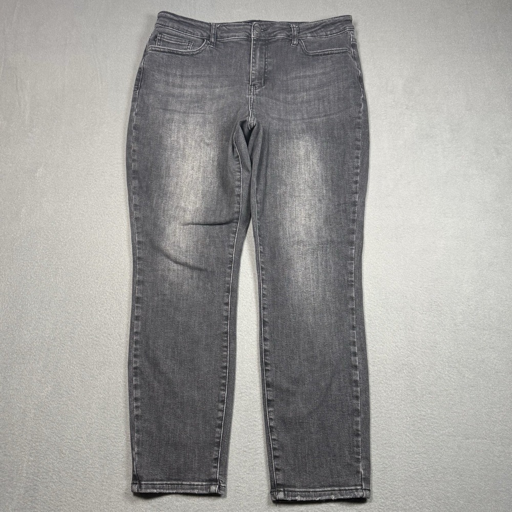 Judy Blue Boyfriend Fit Jeans Womens 15/32 (33x28) Highrise Black Stretch Ankle